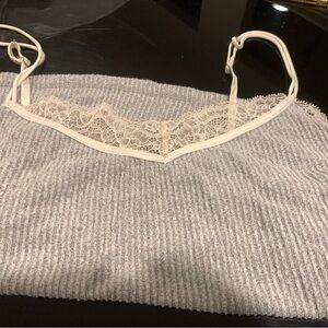 A&F Gray Lace Trim Camisole